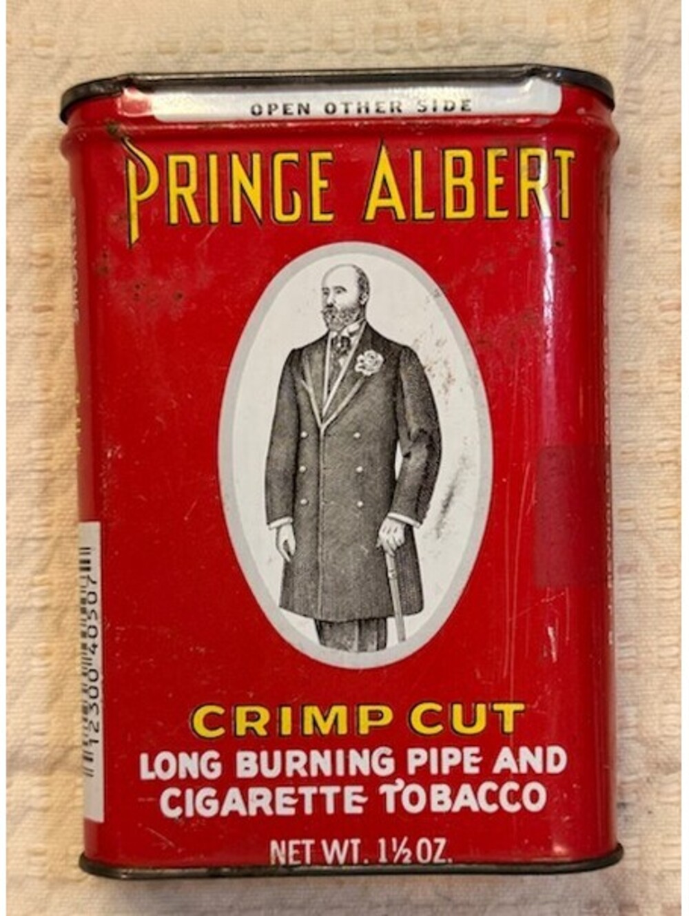 Prince Albert Crimp Cut tobacco tin